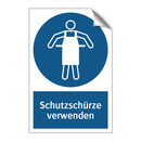 Schutzschürze verwenden
