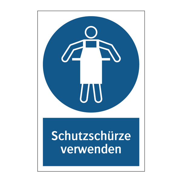 Schutzschürze verwenden