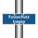Fussschutz tragen