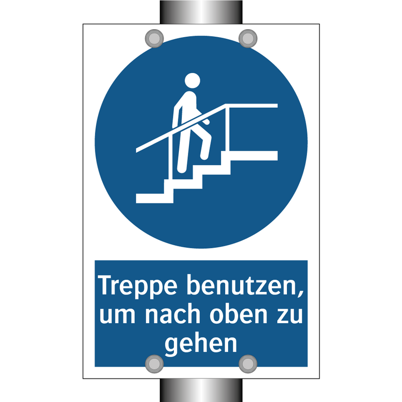 Treppe benutzen, um nach oben zu gehen