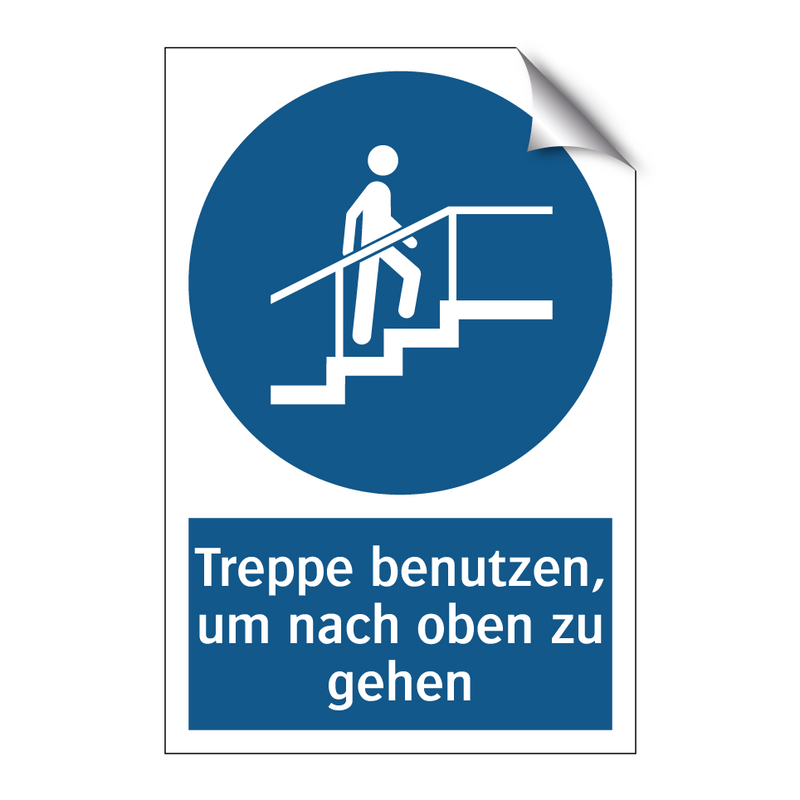 Treppe benutzen, um nach oben zu gehen