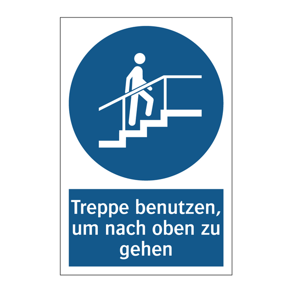 Treppe benutzen, um nach oben zu gehen