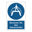 Benutzen Sie den Zebrastreifen