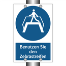 Benutzen Sie den Zebrastreifen