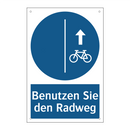 Benutzen Sie den Radweg