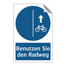 Benutzen Sie den Radweg