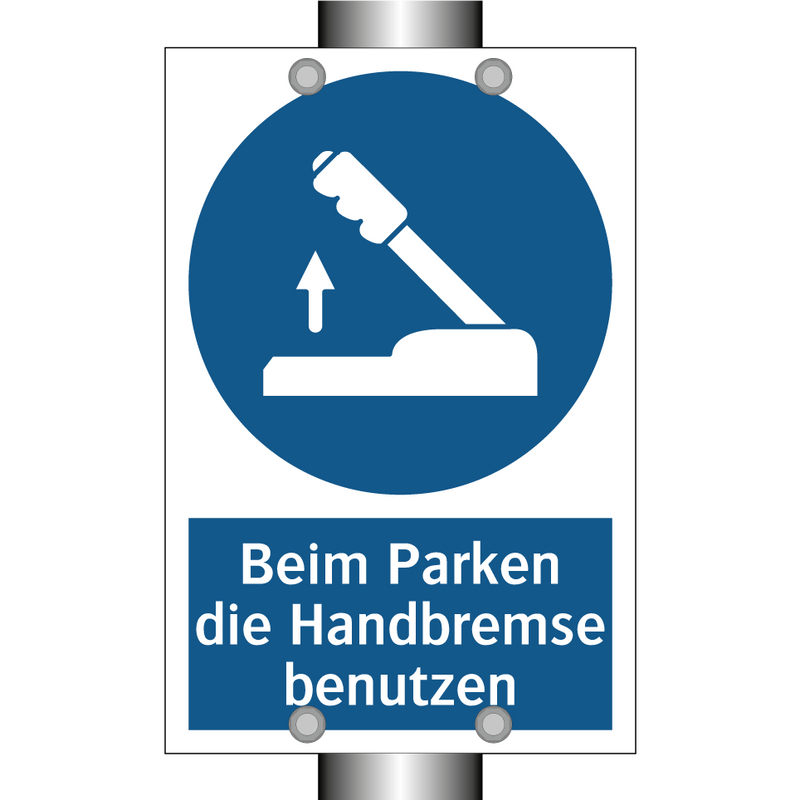 Beim Parken die Handbremse benutzen