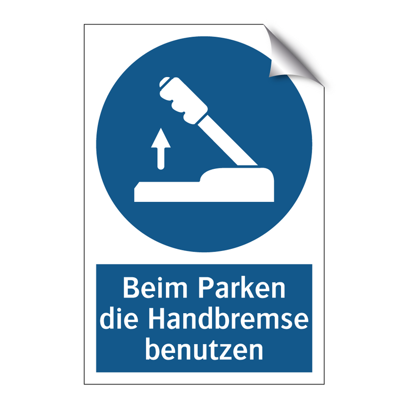 Beim Parken die Handbremse benutzen