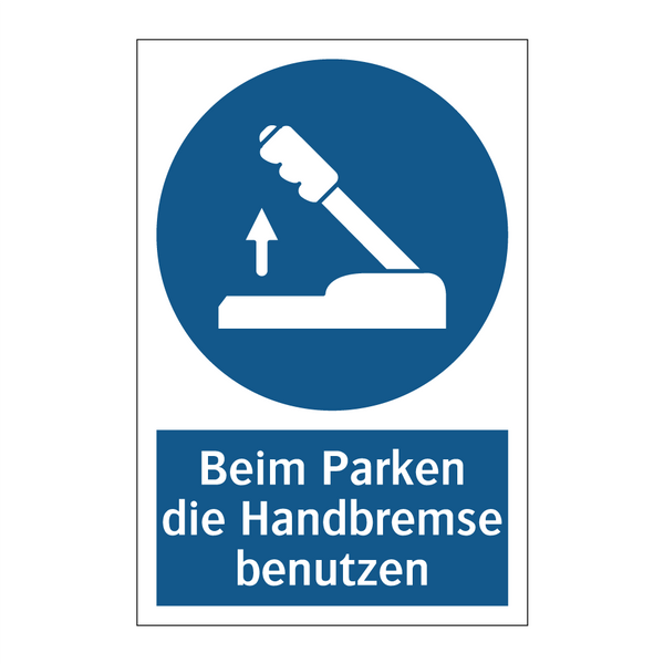 Beim Parken die Handbremse benutzen