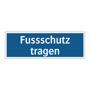 Fussschutz tragen