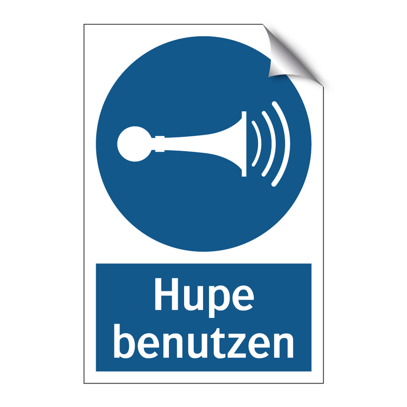 Hupe benutzen