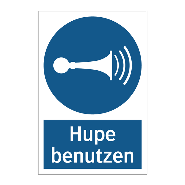 Hupe benutzen