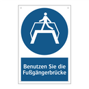 Benutzen Sie die Fußgängerbrücke