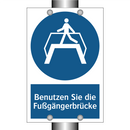 Benutzen Sie die Fußgängerbrücke