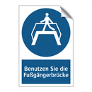 Benutzen Sie die Fußgängerbrücke