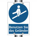 Benutzen Sie das Geländer