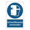 Schweißmaske verwenden