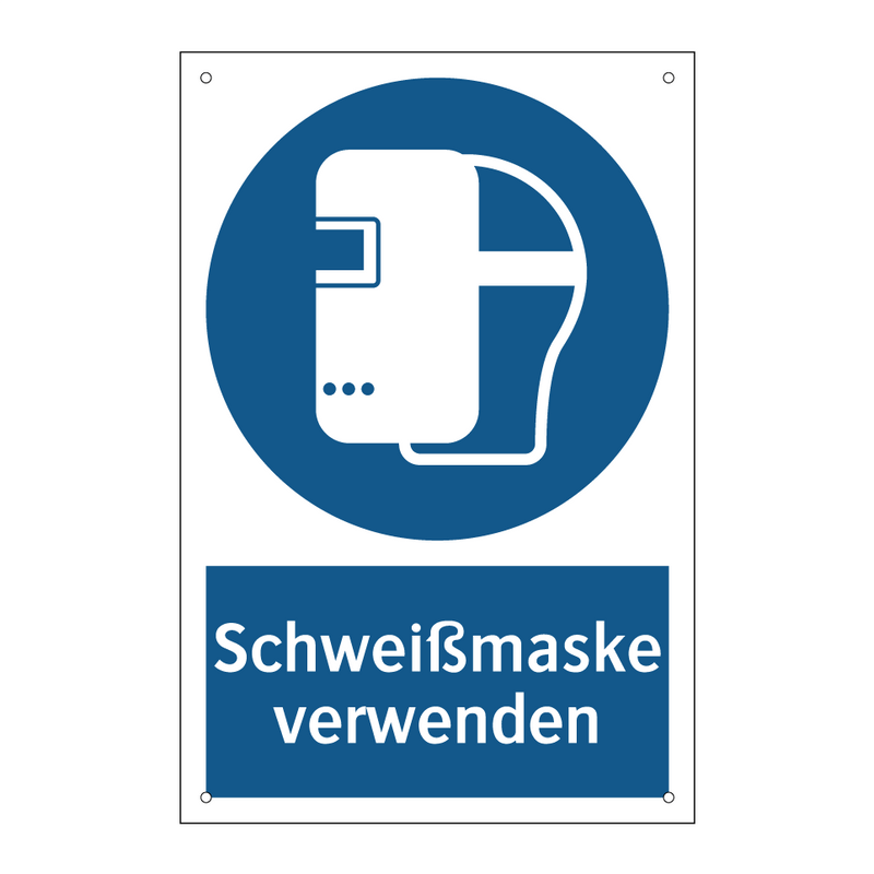 Schweißmaske verwenden
