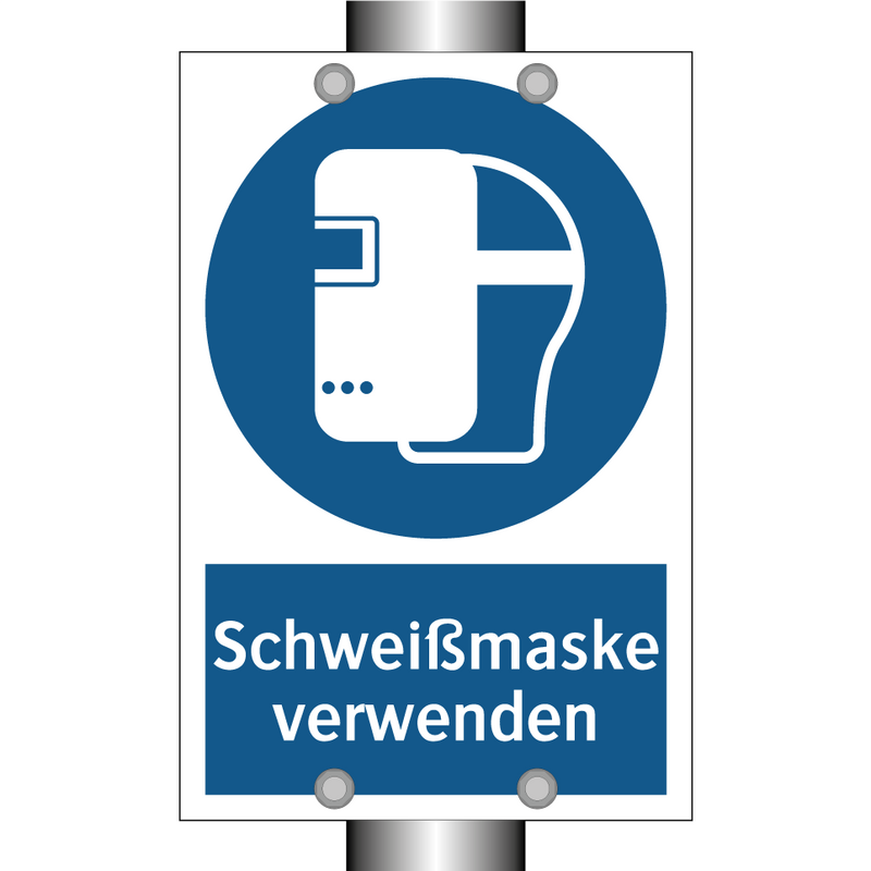 Schweißmaske verwenden