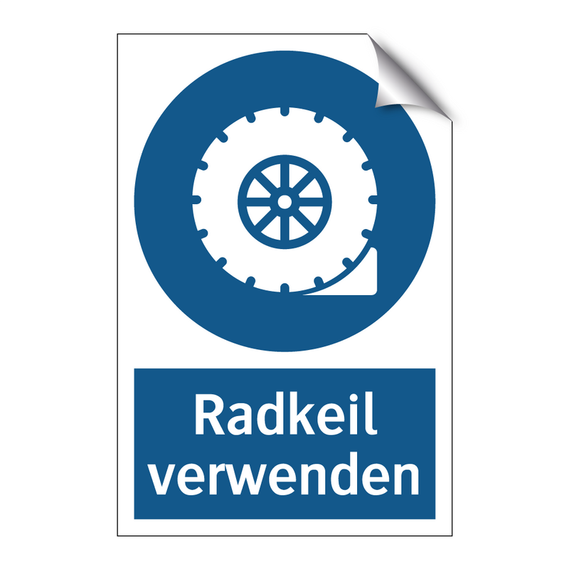 Radkeil verwenden