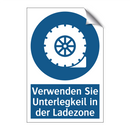 Verwenden Sie Unterlegkeil in der Ladezone