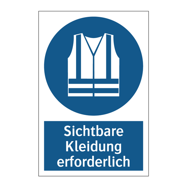 Sichtbare Kleidung erforderlich