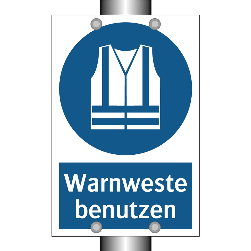 Warnweste benutzen