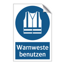 Warnweste benutzen