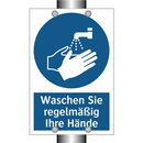 Waschen Sie regelmäßig Ihre Hände