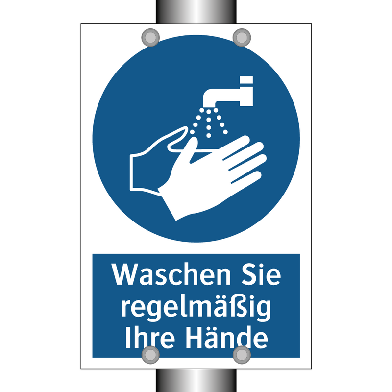 Waschen Sie regelmäßig Ihre Hände