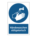 Händewaschen obligatorisch