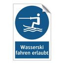Wasserski fahren erlaubt