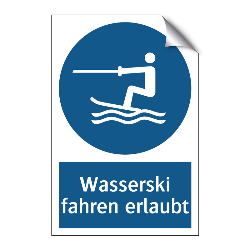 Wasserski fahren erlaubt