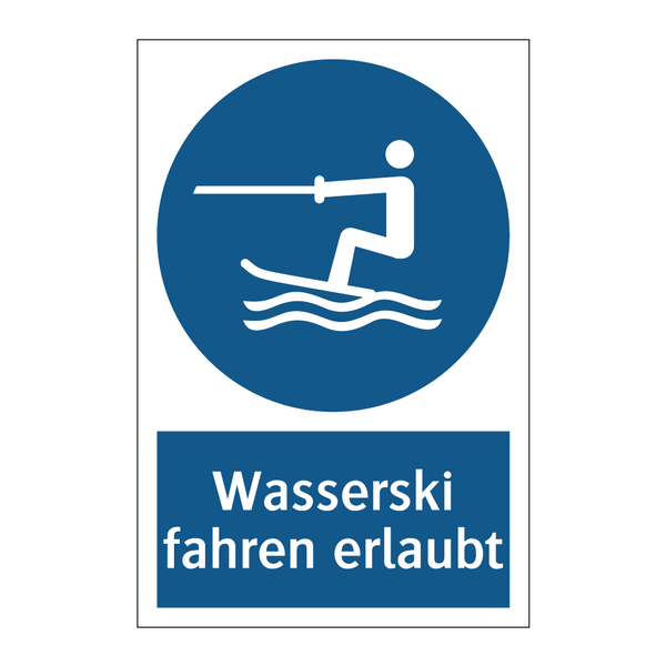 Wasserski fahren erlaubt