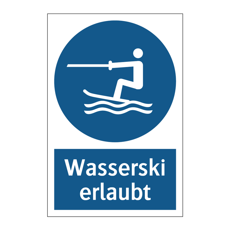 Wasserski erlaubt