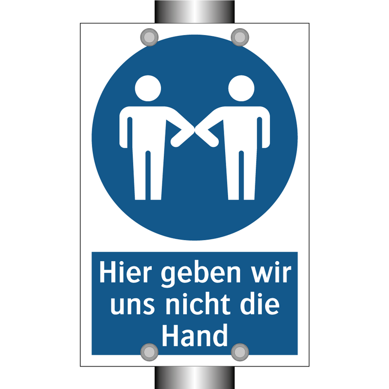 Hier geben wir uns nicht die Hand