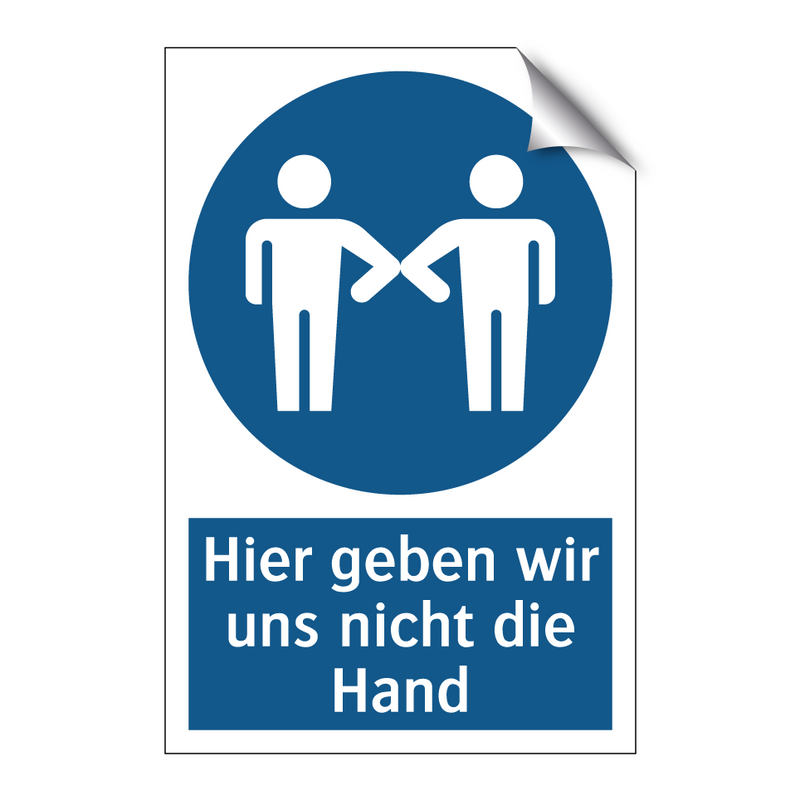 Hier geben wir uns nicht die Hand