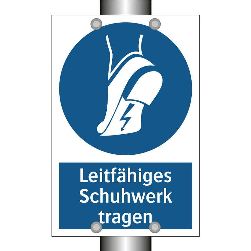 Leitfähiges Schuhwerk tragen