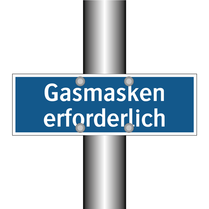 Gasmasken erforderlich