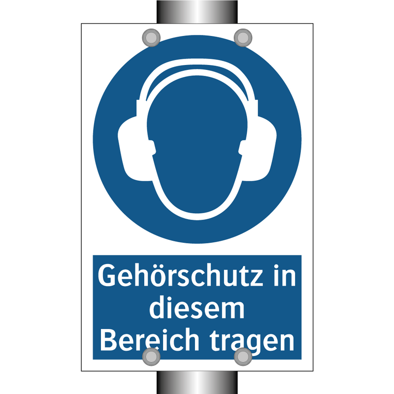 Gehörschutz in diesem Bereich tragen