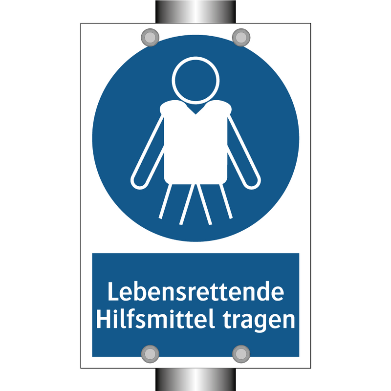 Lebensrettende Hilfsmittel tragen