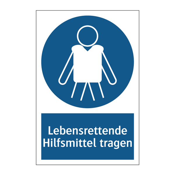 Lebensrettende Hilfsmittel tragen