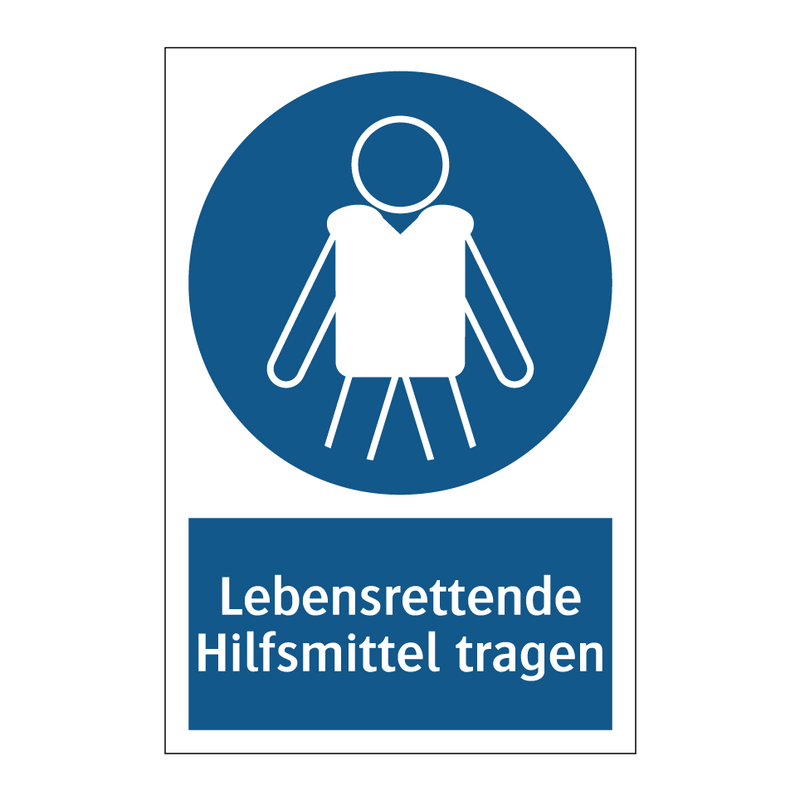 Lebensrettende Hilfsmittel tragen