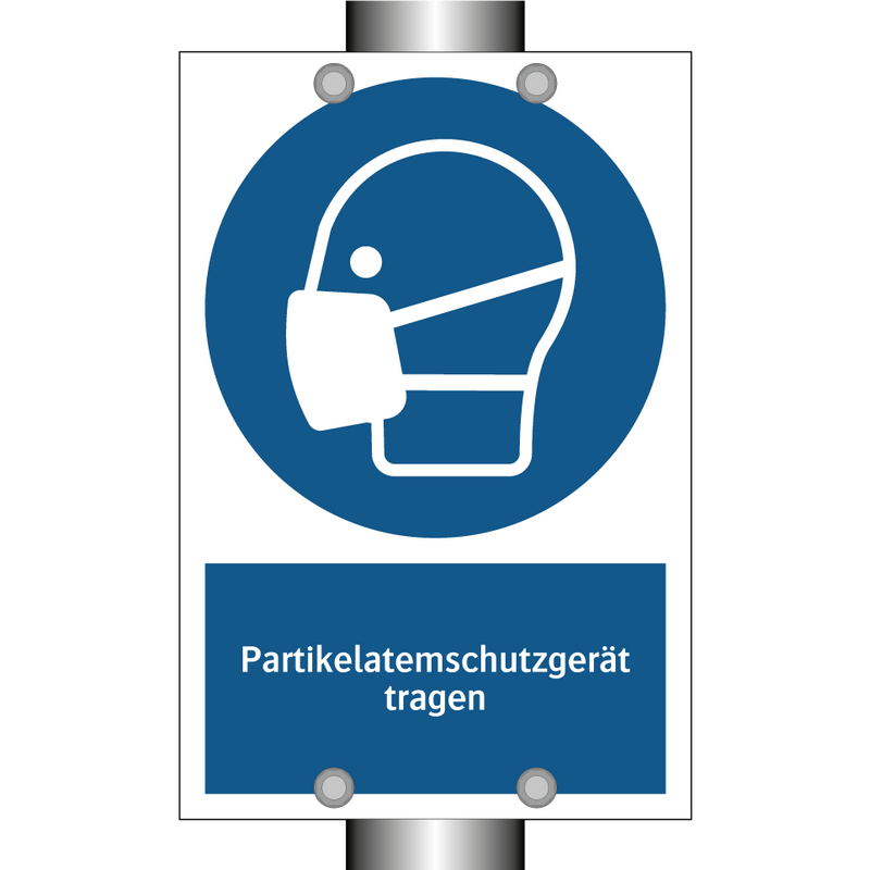 Partikelatemschutzgerät tragen
