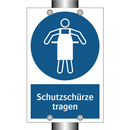 Schutzschürze tragen
