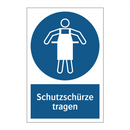 Schutzschürze tragen