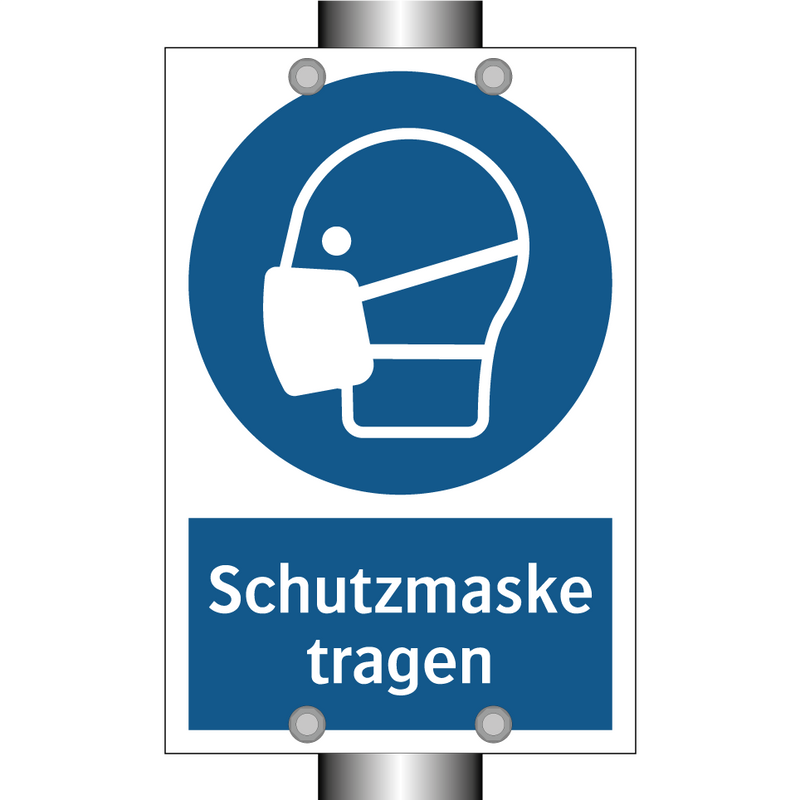 Schutzmaske tragen