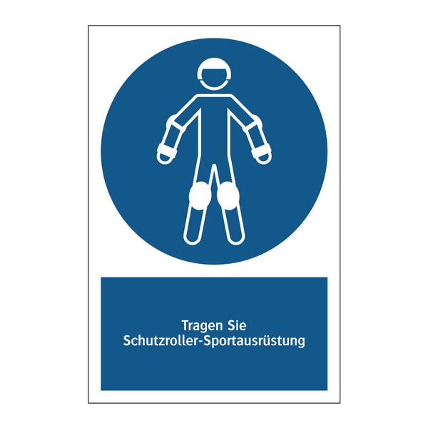 Tragen Sie Schutzroller-Sportausrüstung
