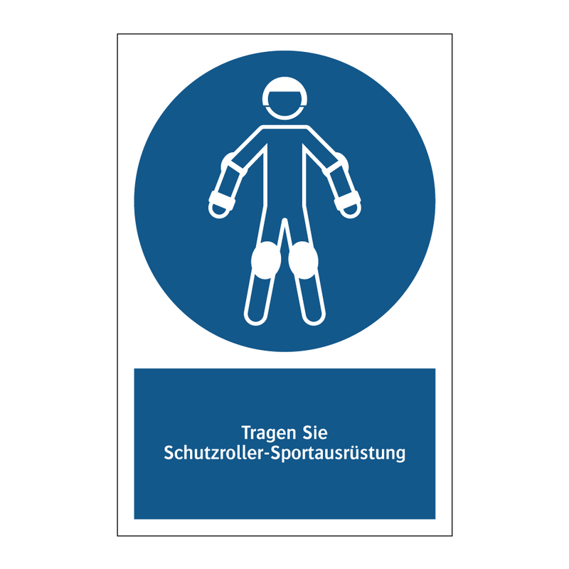 Tragen Sie Schutzroller-Sportausrüstung