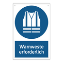 Warnweste erforderlich
